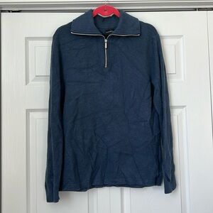 Men's‎ Club Monaco Navy 1/4 Sweater